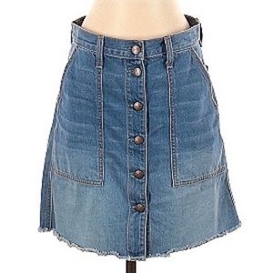 Current/Elliott Sz 31 Denim Skirt w/ Button Front NWOT